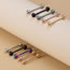 Fashion Color Mixing 1.6mm*38mm (2 Packs) Stainless Steel Ball Straight Bar Piercing Ear Bone Nail