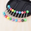Fashion Mix 10pcs (2 Packs) Acrylic Color Matching Ball Piercing Tongue Nail Set