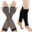 Fashion Black 1#/suit Acrylic Cutout Gloves And Foot Covers Set  Acrylic