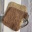 Fashion Brown Square Tote Straw Large Capacity Tote Bag  Straw
