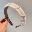 Fashion White Crystal Beads Wrapped Wide-brimmed Headband