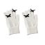 Fashion Black Wool Knitted Bow Five-finger Gloves