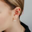 Fashion Single Gold Silver Diamond Geometric Ear Clip (single)