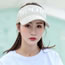 Fashion Beige Acrylic Monogram Knit Sun Hat