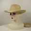 Fashion White Straw Flat Brim Sun Hat