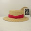 Fashion Red Acrylic Straw Hat