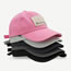 Fashion Rose Pink Alphabet Cloth Label Baseball Cap