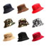 Fashion Brown + Green Camouflage Polyester String Bucket Hat