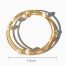 Fashion Matte Gold Copper Pearl Beaded Multi-layer Wrap Bracelet