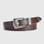 Fashion Beige Faux Leather Engraved Buckle Wide Belt