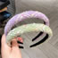 Fashion Purple Fabric Knitted Wide-brimmed Headband