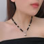 Fashion Silver Alloy Geometric Beaded Ball Necklace