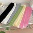 Fashion Apricot Pink Polyester Long Knit Arm Guard Fingerless Sleeves