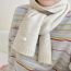 Fashion Khaki Polyester Label Knitted Scarf