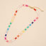 Fashion 2# Solid Color Polymer Clay Pearl Bead Necklace