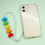 Fashion Color Acrylic Love Pearl Beaded Mobile Phone Chain