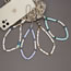 Fashion 1# Contrast Color Polymer Clay Letters Crystal Beads Beaded Mobile Phone Strap