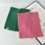 Fashion Pink Polyester Patch Knitted Scarf