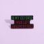 Fashion Color Alloy Geometric Letter Brooch