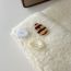 Fashion Khaki Polar Fleece Button-knit Beanie