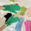 Fashion Green Plush Knit Patch All-inclusive Gloves