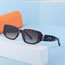 Fashion Black On The Top And Bean Flower Gold On The Bottom Gradually Gray Pc Square Large Frame Sunglasses