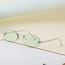 Fashion Jin Quan Cha Rimless Cut-edge Diamond Oval Sunglasses