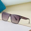 Fashion Purple Above And Gray Below Pc Square Large Frame Sunglasses
