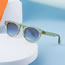 Fashion Transparent Tea Golden Gray Tea Pc Oval Small Frame Sunglasses