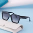 Fashion Purple Above And Gray Below Large Square Frame Sunglasses