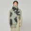 Fashion Green Faux Cashmere Printed Reversible Scarf