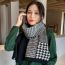 Fashion Ash Faux Cashmere Knitted Houndstooth Scarf