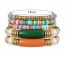 Fashion 2# Colorful Polymer Clay Geometric Beaded Bracelet Set