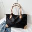 Fashion Black Oxford Cloth Large Capacity Handbag