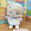 Fashion 20cm (baby Not Included) Blue Patchwork Jacket Fabric Color Block Zipper Baseball Uniform Doll Clothes