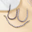 Fashion Deep Purple Copper Inlaid Square Zirconium Bracelet