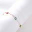 Fashion Color Alloy Oil Drop Flower Round Eye Bracelet