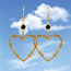 Fashion Silver Alloy Thorn Wire Love Earrings