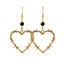 Fashion Gold Alloy Thorn Wire Love Earrings