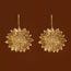 Fashion Gold Alloy Geometric Flower Earrings