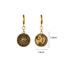 Fashion Gold Alloy Sun And Moon Asymmetric Earrings