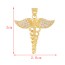 Fashion Golden 2 Copper Inlaid Zirconium Love Tassel Pendant Accessories
