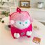Fashion Rose Red Oxford Cloth Three-dimensional Doll Large Capacity Children's Backpack