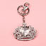 Fashion 3# Alloy Diamond Crown Keychain