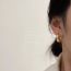 Fashion 6# Pure Copper Geometric Round Earrings
