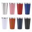 Fashion Navy Blue Stainless Steel Spray Double-layer Vacuum Conical Water Cup