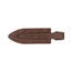 Fashion C Milky Brown Alloy Pleated Drop-shaped Hair Clip