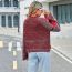 Fashion Mixed Colors Mixed Color Pullover Knitted Turtleneck Long-sleeve Sweater