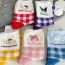 Fashion Melody [1 Pair Additional Packaging Available Wangwang Remembers To Say] Cotton Mid-calf Socks With Cartoon Plaid Print