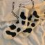 Fashion Cow Spots [1 Pair] Coral Velvet Printed Mid-calf Socks